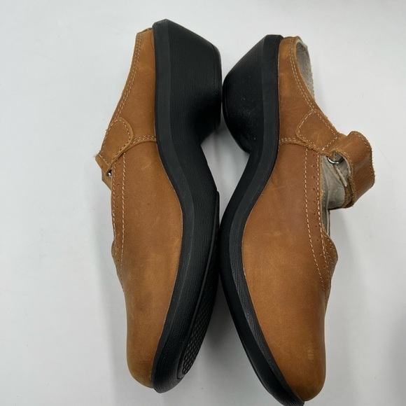 Spenco Women's 10 Brown Leather Rachel Orthotic Support Clogs Hook & Loop Strap - Picture 8 of 16